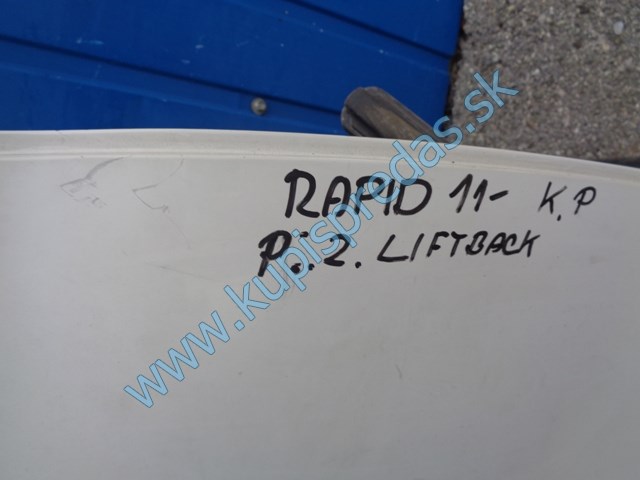 pravé zadné dvere na škodu rapid, 5 dverová